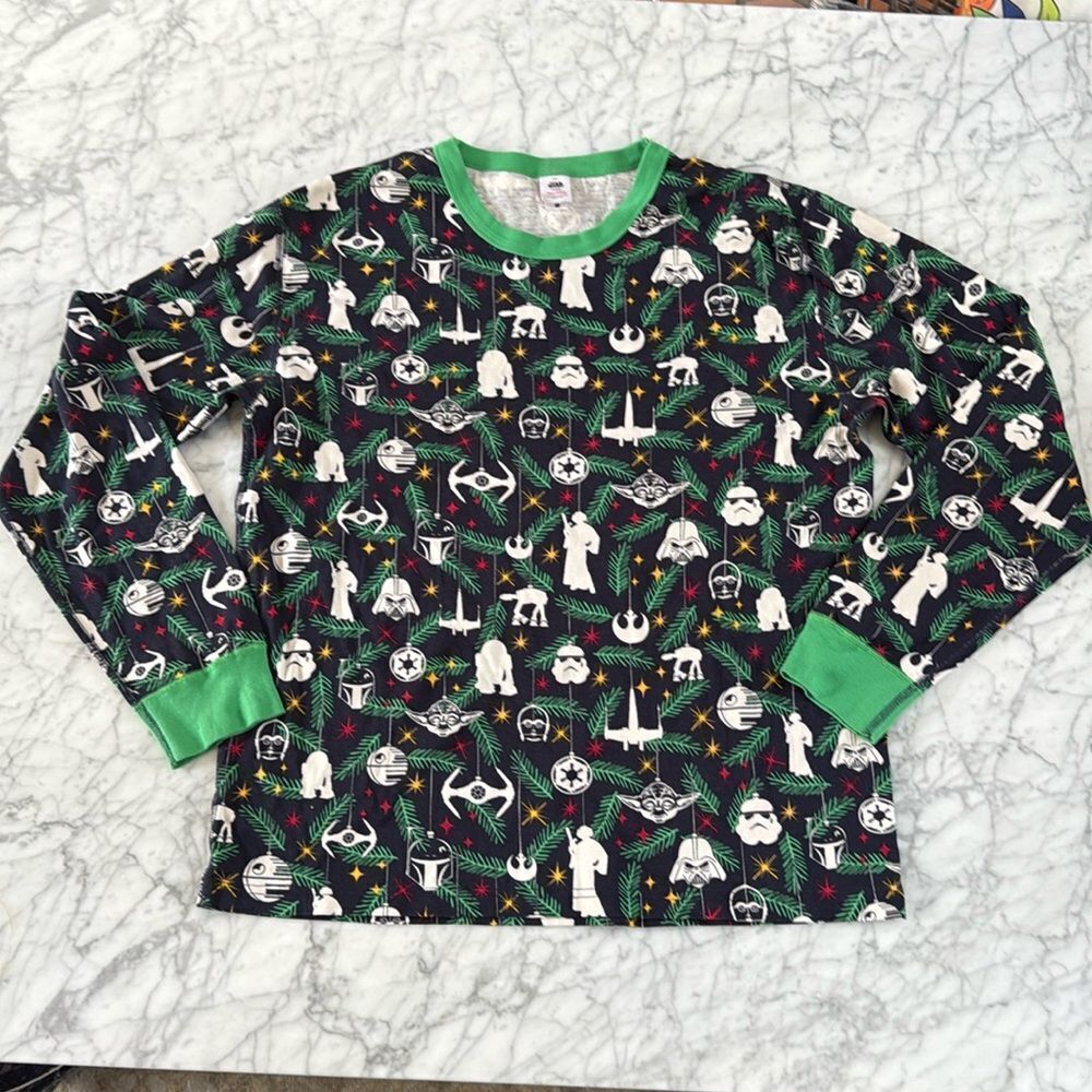 Hanna Andersson Adult Mens Star Wars Long John Pajama Top Size: XXL